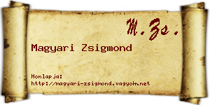Magyari Zsigmond névjegykártya
